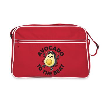 Fête Avocado Beat Cool Fruit - Sac Retro - rouge/blanc - Devant