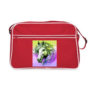 cheval - Sac Retro - rouge/blanc - Devant