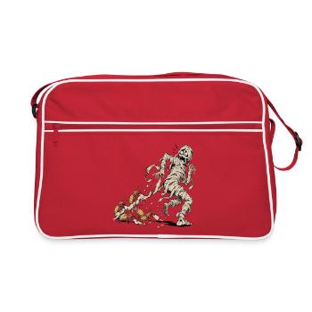Mumie vs. Termiten - Retro Tasche - Rot/Weiß - Vorne