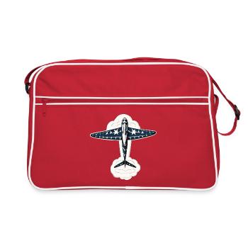 Planeur bleu38x38 - Sac Retro - rouge/blanc - Devant