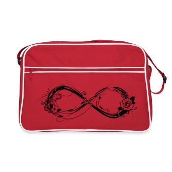 A symbol of infinity - Retro Bag - red/white - Front