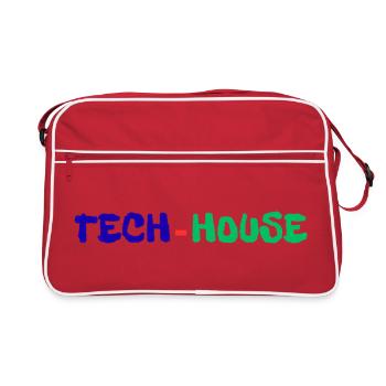 Tech House - Retro Bag - red/white - Front