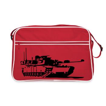 Tank M1 Abrams - Retro Bag - red/white - Front