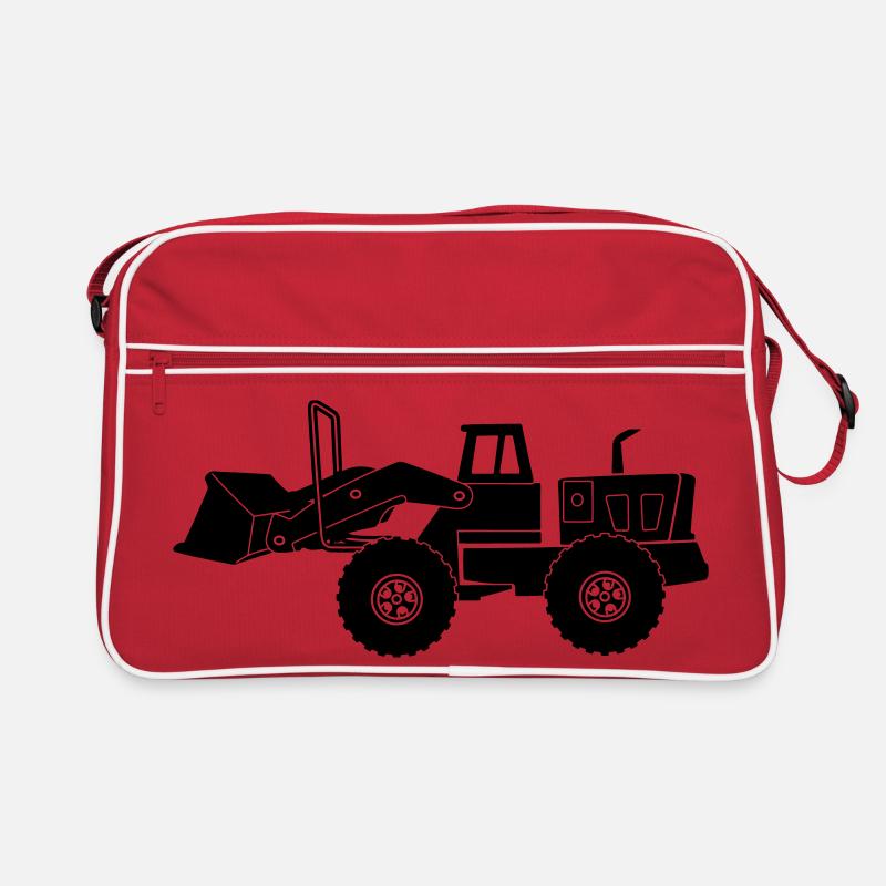Transparenter Bulldozer Retro Tasche