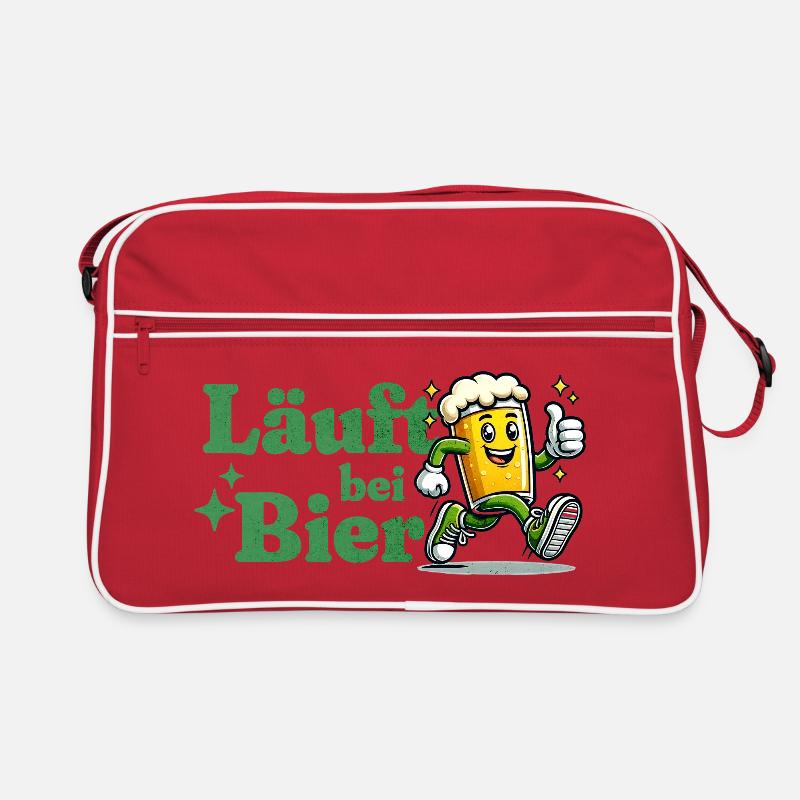 Läuft bei Bier Retro Tasche