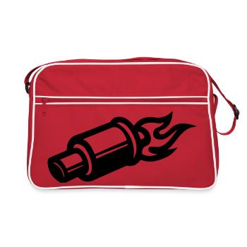 Réglage des symboles d'échappement - Sac Retro - rouge/blanc - Devant