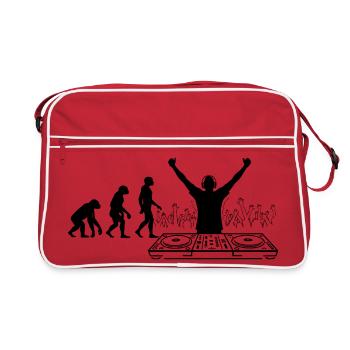 Evolution to DJ Humor Fun - Retro Bag - red/white - Front