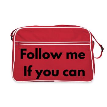 Follow me if you can - Retro Bag - red/white - Front
