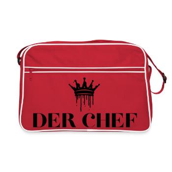 The Chef's Crown Chef Gifts - Retro Bag - red/white - Front