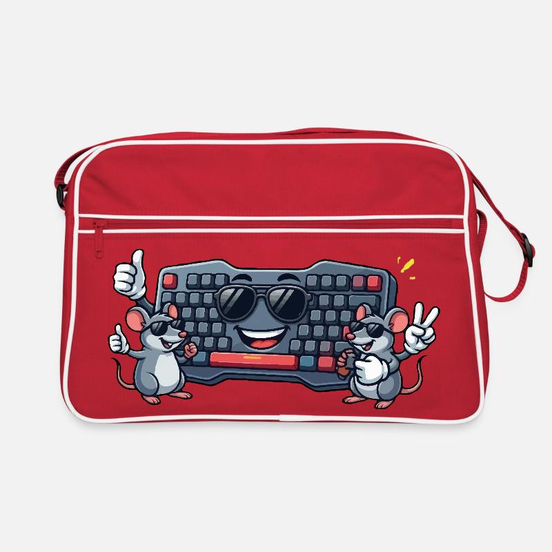 Keyboard Mice Duo Retro Tasche