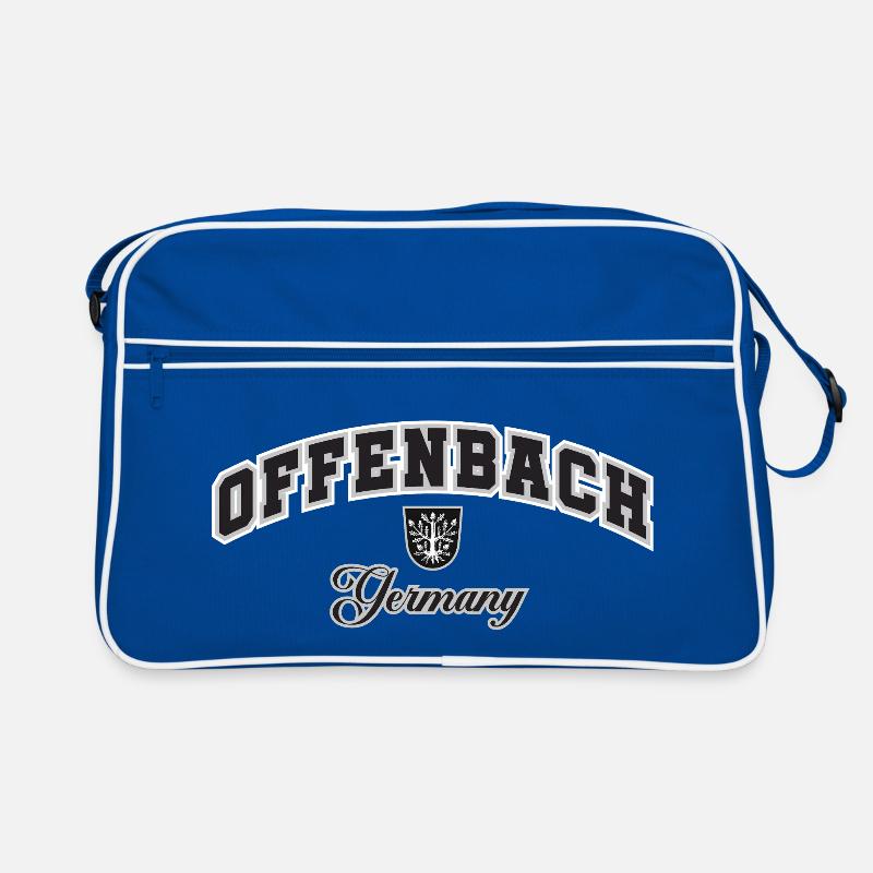 Offenbach Germany Crest Typography Retro Tasche