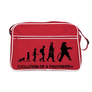 Development of a firefighter - Retro Bag - red/white - Front