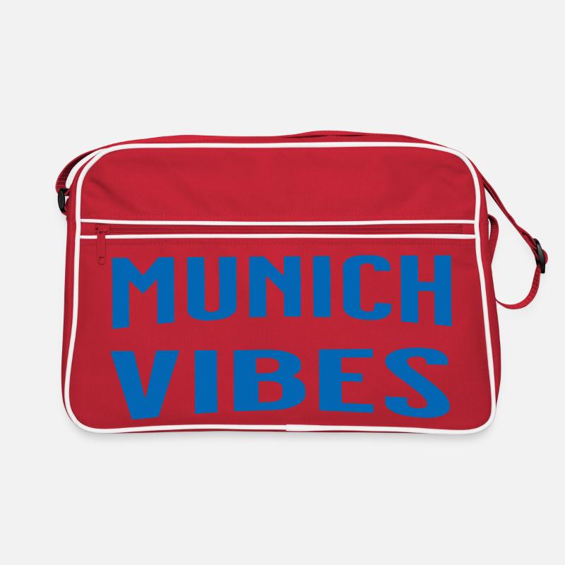 Munich Vibes - Sac Retro - rouge/blanc