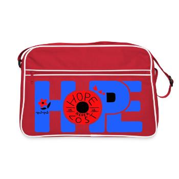Hope Hoffnung - Sac Retro - rouge/blanc - Devant