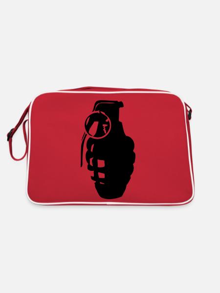 grenade - Retro Tasche - Rot/Weiß - Hinten