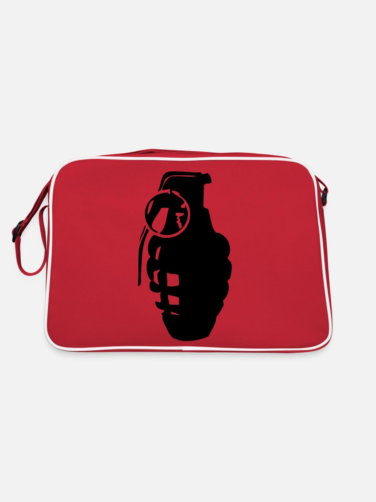 grenade - Sac Retro - rouge/blanc - Dos