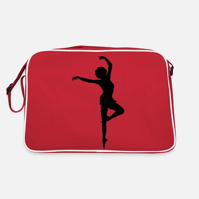 Dancing Girl 2 - Retro Tasche - Rot/Weiß