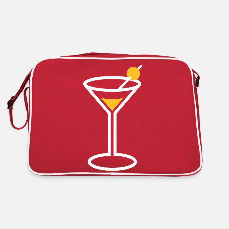 Martini-Cocktail-Glas Retro Tasche