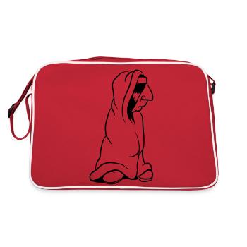 Indien ennuyé dans une couverture d’emballage drôle - Sac Retro - rouge/blanc - Dos