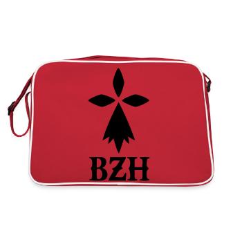 Hermine breton BZH bretagne - Sac Retro - rouge/blanc - Dos