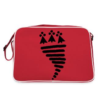 Bretagne Breizh drapeau - Sac Retro - rouge/blanc - Dos