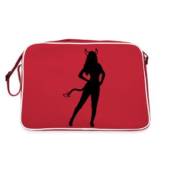 Satan Hot Girl - Sac Retro - rouge/blanc - Dos