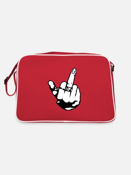 finger - Retro Bag - red/white - Back