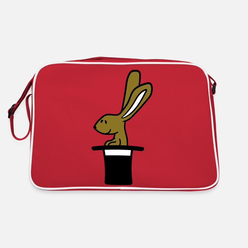 Lapin Chapeau Haut de forme Sorcier Lapin Sorcier Mignon Sac Retro