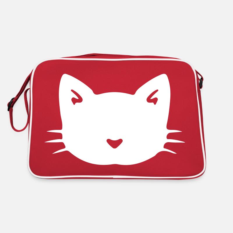 Chat Chat Face Chat Tête Chat ChatOn Gueule de bois Sac Retro