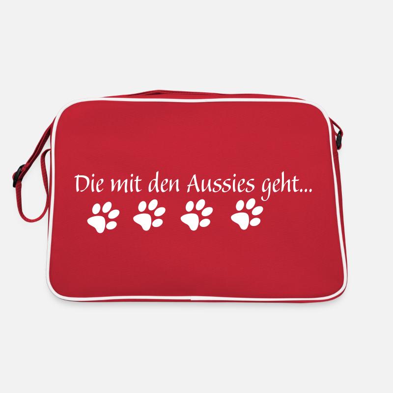 Die mit den Aussies geht... Retro Tasche