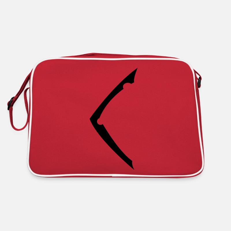 Kaunan - Retro Tasche - Rot/Weiß