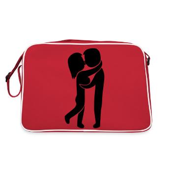 Baisers de couple - Sac Retro - rouge/blanc - Dos