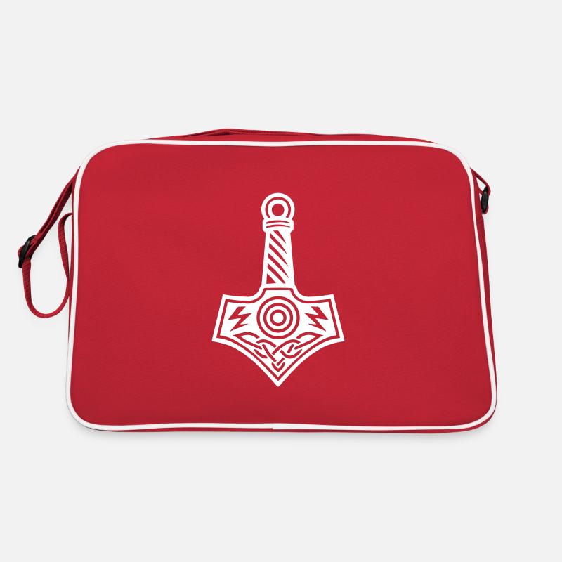 Thors Hammer Mjölnir Hammer des Gottes Thor Retro Tasche