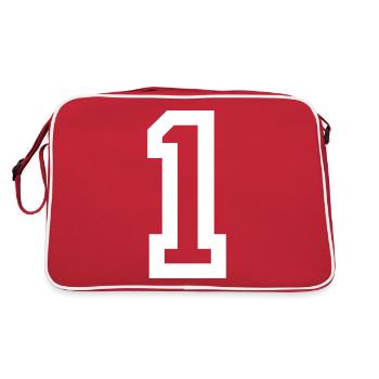 +1 - Sac Retro - rouge/blanc - Dos
