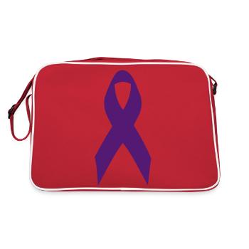 ruban lilas - Sac Retro - rouge/blanc - Dos