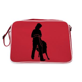 Bei Fuss - Retro Tasche - Rot/Weiß - Hinten