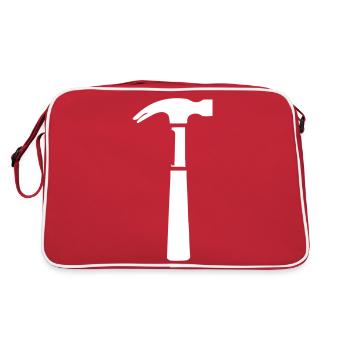 hammer - Retro Bag - red/white - Back
