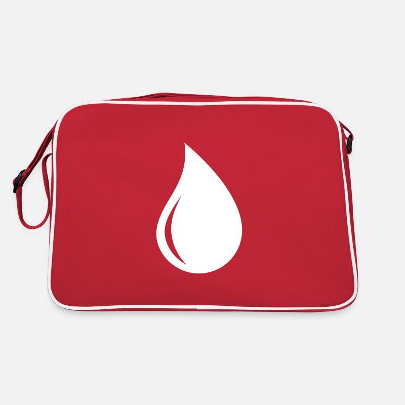 Symbole de logo drop shape Sac Retro