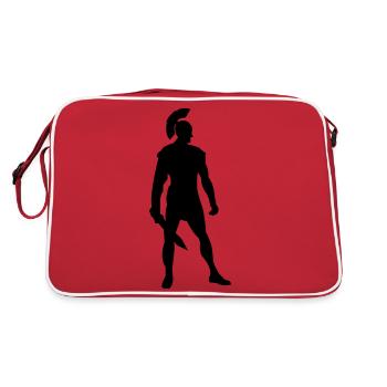 spartaner - Retro Tasche - Rot/Weiß - Hinten