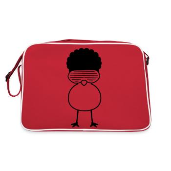 Funky Chick - Sac Retro - rouge/blanc - Dos
