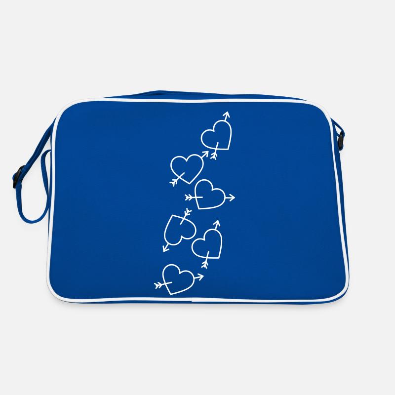 Herzen Pfeil Verliebt Retro Tasche