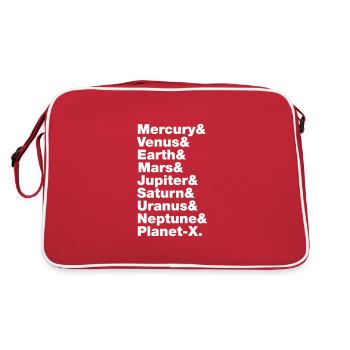 Solar System - Retro Bag - red/white - Back