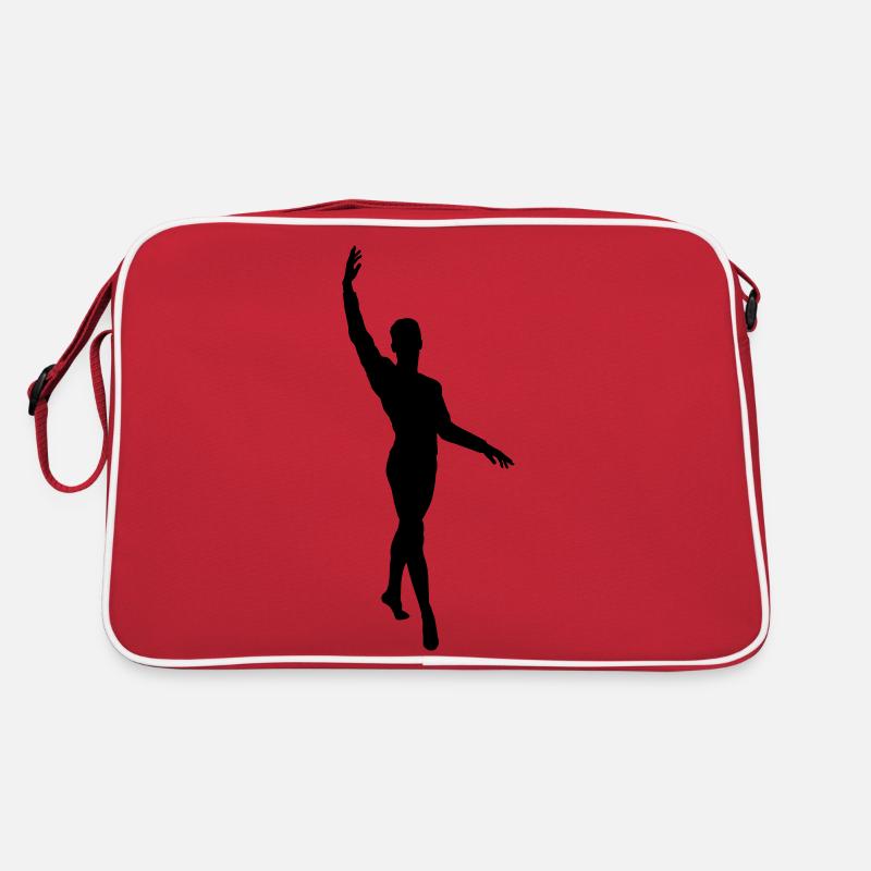 Vector Ballet dancer Silhouette Retro Bag