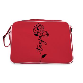 Tanja Nom Prénom Fleur - Sac Retro - rouge/blanc - Dos