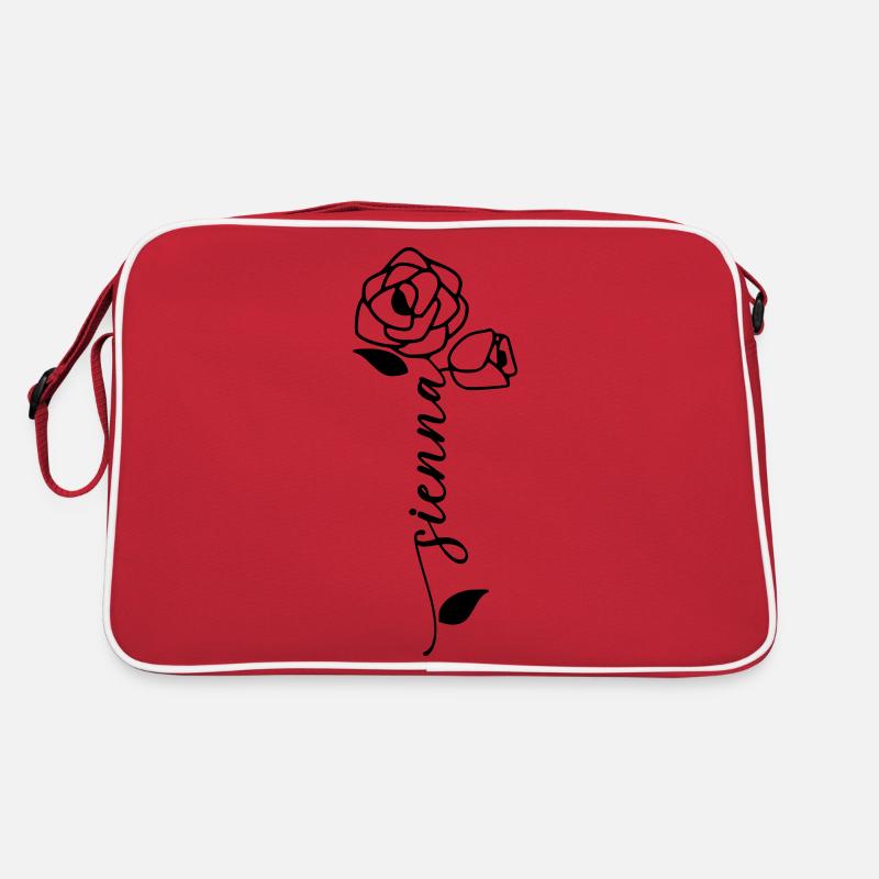 Sienne Nom Prénom Nom Fleur Sac Retro