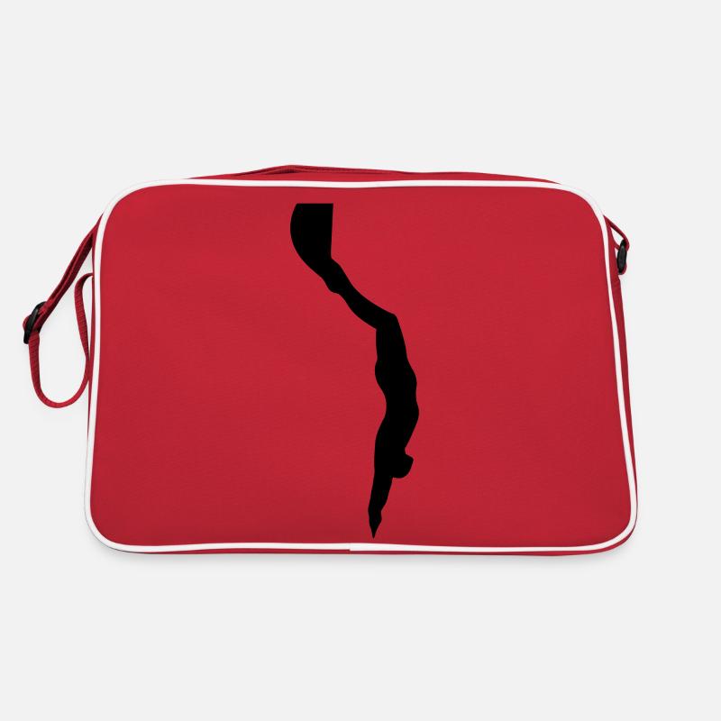 Freediver Silhouette Retro Tasche