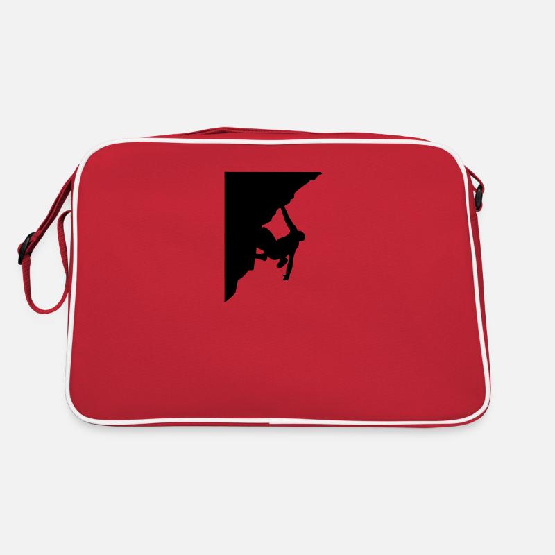 KLETTERN - Retro Tasche - Rot/Weiß