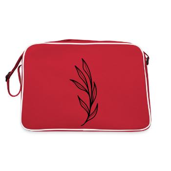 fleur sauvage simple - Sac Retro - rouge/blanc - Dos