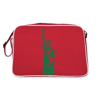 Statue - Sac Retro - rouge/blanc - Dos