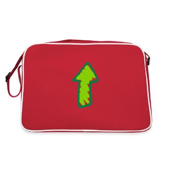 Arrow Character Symbol - Retro Bag - red/white - Back
